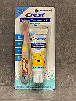 Crest Детский набор для обучения чистить зубы мягкий 0 3 года «Винни Пух» со вкусом клубники