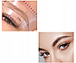 Штамп пудра для макіяжу брів +10 трафаретів, мікроблейдинг, пудровий татуаж, темно-коричневий, фото 5