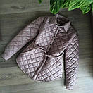 Стильна жіноча коротка куртка, куртка сорочка з поясом весна-осінь "Spring", 3 кольори, розмір з 44 до 54, фото 8