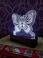 Светильник ночник светодиодный для детской комнаты Бабочка