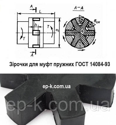Зірочка 45х100х22 (125У3) ГОСТ 14084-93, фото 1