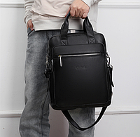 Новинка! Кожаный мужской рюкзак сумка трансформер, сумка-рюкзак мужская из натуральной кожи