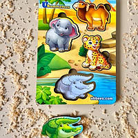 Вкладки Тварини Африки — 2 (фон із підказкою), 16*12 см, ТМ Ань-Янь, Україна ПСФ060