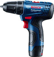 Шуруповерт-дрель аккумуляторный Bosch GSR 120-LI, 18В 2х2Ач, 14/30Нм, 0-400/01500об/мин, 2.5кг