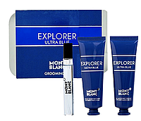 Montblanc Explorer Ultra Blue набор edp 7,5 ml + 50 ml бальзам после бритья + 50 ml гель для душа