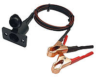 1,5 метра. Гніздо прикуривача з крокодилами, прикурювач крокодили, перехідник, подовжувач прикурювача