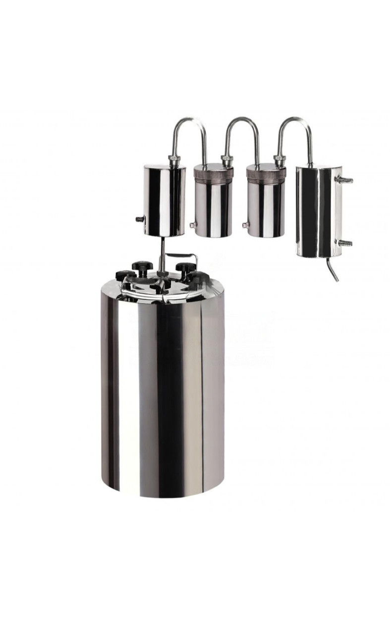 Дистилятор побутовий "Козак рядовий" з трьома сухопарниками 23 л, фото 1