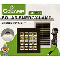 Солнечная станция CcLamp CL-052 | Портативная зарядная станция | Кемпинговый зарядный набор с USB