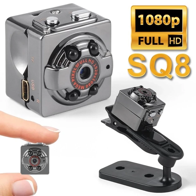 Міні Екшн Камера SQ8 з Датчиком Руху та Нічним Зніманням Full HD | Відеокамера | Відеореєстратор