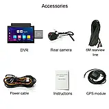 Відеореєстратор DVR K11 2камери ADAS 3 Full HD 4G GPS WiFi BT Android 8.1, Камера Відеоспостереження для Авто, фото 11