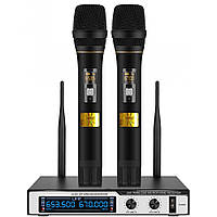 Мікрофони Бездротові Temeisheng LD-209S Комплект 2 Штуки | Караоке станція