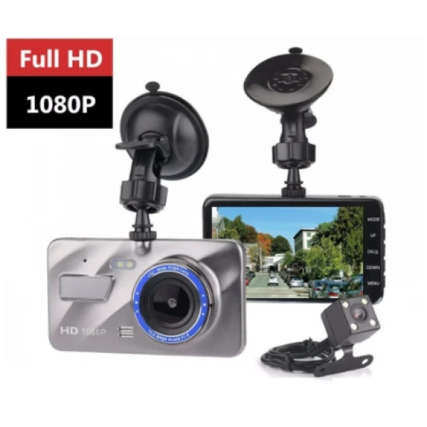 Відеореєстратор DVR-A10TP Сенсорний 4 Full HD 2 Камери, Камера Відеоспостереження для Авто