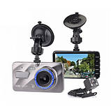 Відеореєстратор DVR-A10TP Сенсорний 4 Full HD 2 Камери, Камера Відеоспостереження для Авто, фото 4