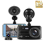 Відеореєстратор DVR-T686TP Сенсорний 4 Full HD 2 Камери, Камера Відеоспостереження для Авто, фото 9