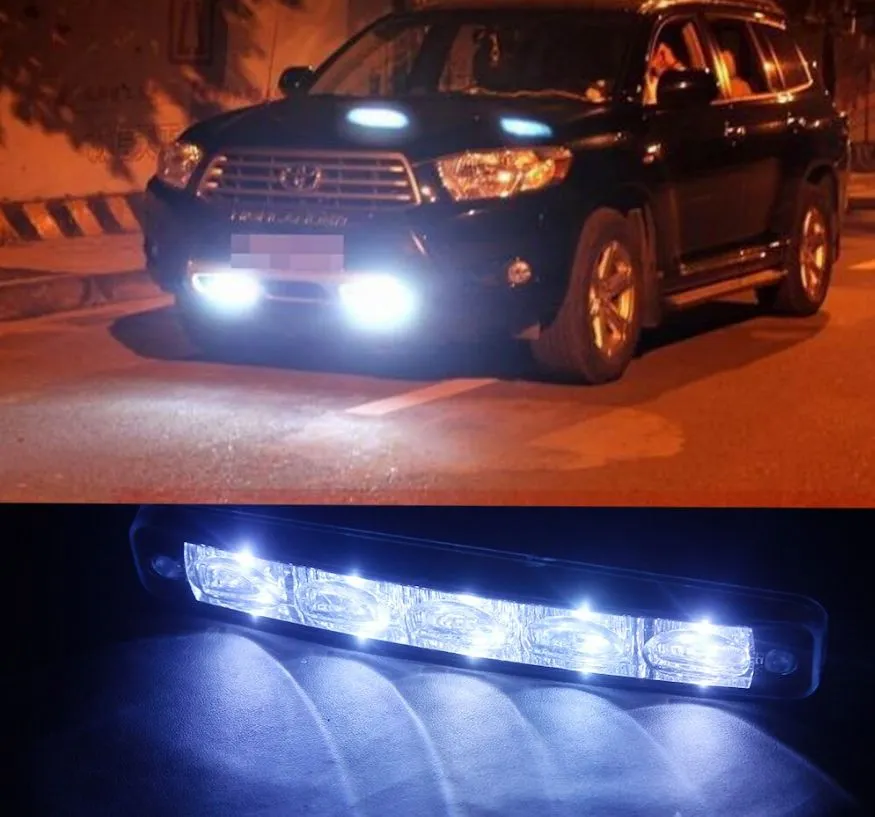 Денні Ходові Вогні DRL 10LED Діодів (Довгі) 0087-01, Автомобільні Фари Денного Світла