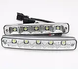Денні Ходові Вогні DRL 10LED Діодів (Довгі) 0087-01, Автомобільні Фари Денного Світла, фото 3