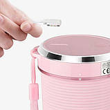 USB блендер-шейкер портативний DSP KJ2087 Сірий, Зелений, Рожевий, Міні блендер для смузі та коктейлів, фото 8