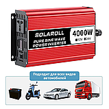 Інвертор напруги SOLAROLL чиста синусоїда з 12V в 220V 2600W, Підвищувальний перетворювач, Інвертор, фото 7