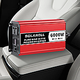 Інвертор напруги SOLAROLL чиста синусоїда з 12V в 220V 2600W, Підвищувальний перетворювач, Інвертор, фото 9