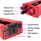 Інвертор напруги FOVAL чиста синусоїда з 12V в 220V 2200W, Підвищувальний перетворювач, Інвертор, фото 6