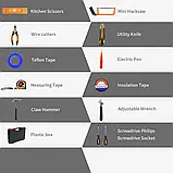 Набір Інструментів 13 Предметів 003-1, Комплект для Майстра, фото 7