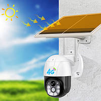 Камера видеонаблюдения PTZ уличная WiFi/4G TP6 с солнечной панелью (V380) | Уличная поворотная камера
