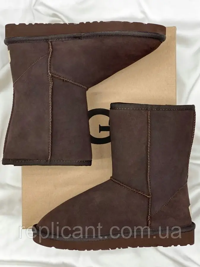 Жіночі черевики UGG Classic Short Brown Mocha (Розробка) уги, фото 1