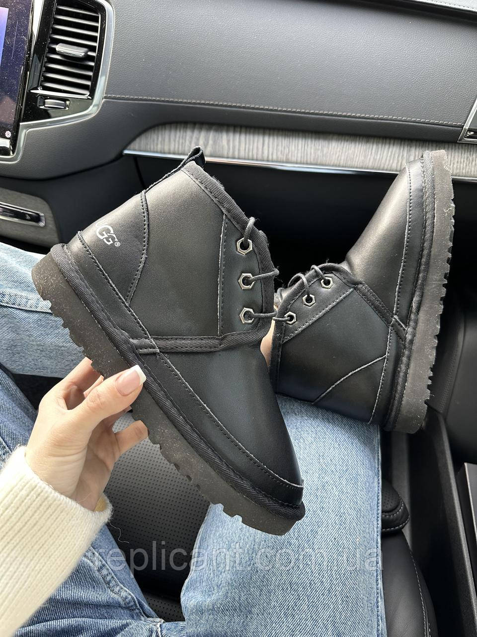 Ботинки UGG Ugg Neumel “Leather Black”, фото 1