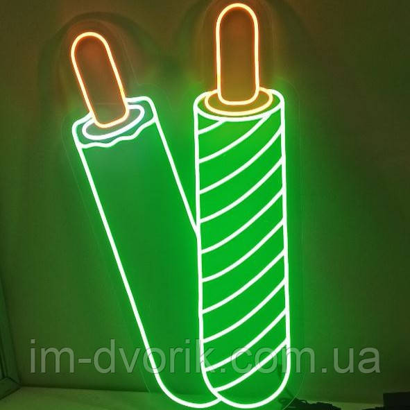 Неонова Led вивіска Хот-Дог 700х400 мм з пультом, фото 1