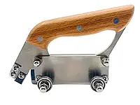 Рустовка на колесах деревянной ручкой для расшивки шва линолеума
