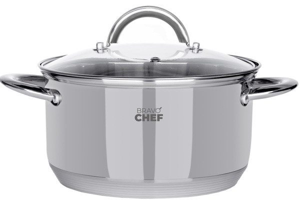 Каструля BRAVO CHEF 16 см (1.9 л) з кришкою (BC-2001-16)