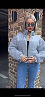 Зимова курточка з еко хутра дуже крута моделька в стилі H & M.тканина : еко хутор.розміри : 1(42-44);2(46-48)