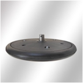 Прикочуюче колесо в зборі з підшипником F04100149 1 x 12 (310х25) (диск поліпропілен)