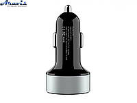 АЗП+Вольтметр 12/24V 2USB (2.1A+1A) Hoco Z26