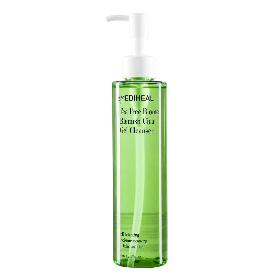 Очисний гель для обличчя з екстрактом чайного дерева Mediheal Tea Tree Biome Blemish Cica Gel Cleanser 200 мл
