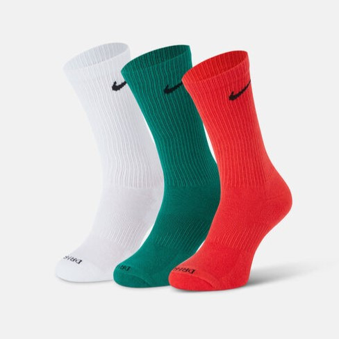 Шкарпетки спортивні Nike Everyday Plus Cushioned Socks 3 пари мультиколор (SX6888-929)