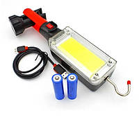 Многофункциональный фонарь X-BAIL ZJ-8859 B+COB с магнитом и крючком + 2 батарейки USB (72шт)