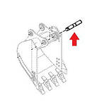 3088577 Палець передньої стріли 80 х 502 мм ківш-рукояти Hitachi JOHN DEERE, фото 2