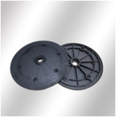 Напівдиск прикочуючого колеса 1 x12 (300х25) (диск поліпропілен)