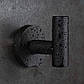 Універсальний гачок самоклеючий тримач з нержавіючої сталі матовий чорний, фото 3