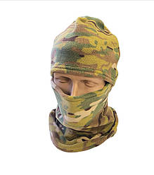 Тактична балаклава на флісі Розмір M / Для військових ЗСУ / Армійська балаклава / Мультикам (7487)