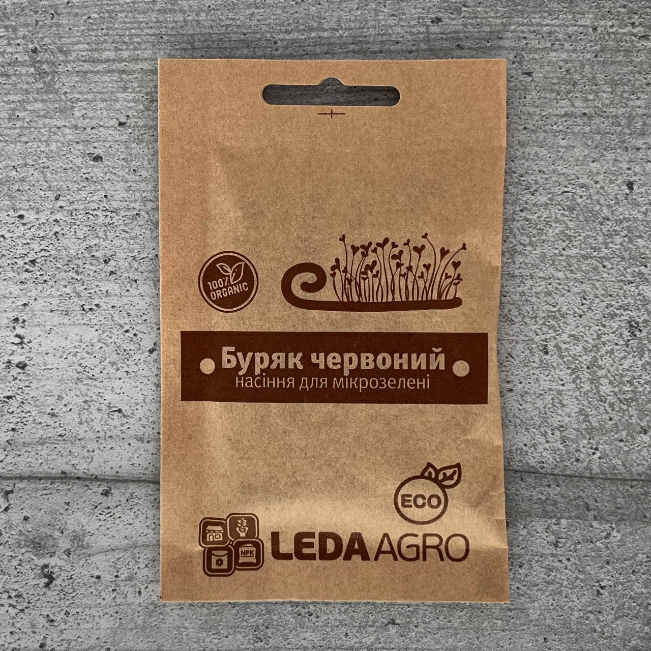 Мікрозелень Буряк червоний 5 г насіння Leda Agro