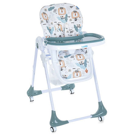 Стільчик для годування Bambi M 3233 Lion King Teal (регулювання висоти, нахилу спинки, підніжки, столика), фото 1