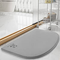 Коврик для ванной Sweet Home 40x60 см Memory Foam-Panda Grey влаговпитывающий серый