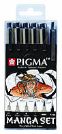 Набір лінерів для манга MANGA PIGMA TOOL SET, 6шт., Sakura