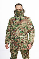 Комплект зимней одежды для военнослужащего ВСУ Protect мультикам куртка-бушлат штаны и баф в подарок