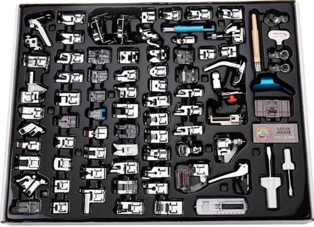 Набір із лапок для швейних машин Singer Baby Lock Brother Janome, 82 шт. 8771, фото 1