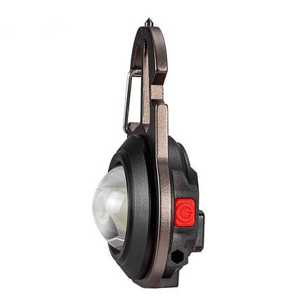 Ліхтар-брелок COB W5137, чорний, фото 3