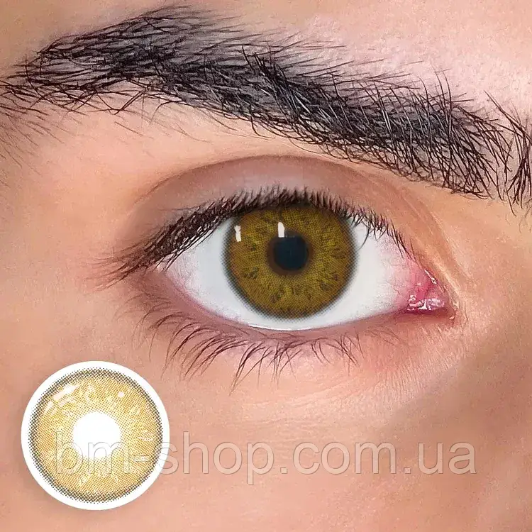 Карие цветные контактные ЛИНЗЫ для глаз, отличное перекрытие своего цвета + КОНТЕЙНЕР для хранения. - фото 5 - id-p2049113539