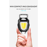 Ліхтар-брелок COB W5144, чорний, фото 5